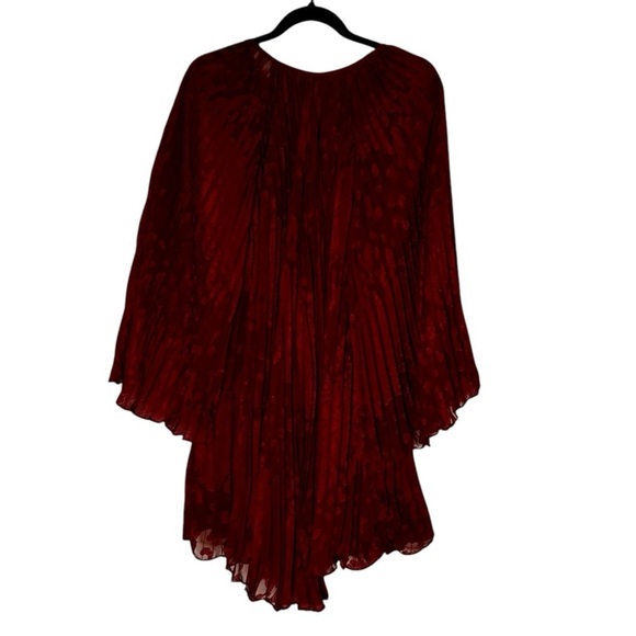 Anthropologie Toulon Pleated Mini Dress- Holidays Christmas Party Bohemian-Small - Picture 10 of 15